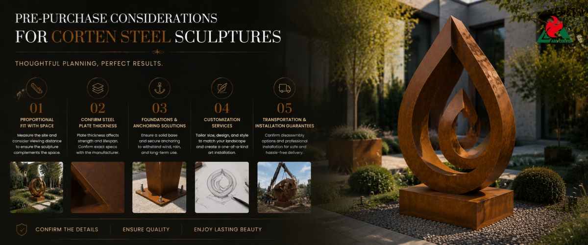 Pre-Purchase Considerations for Corten Steel Sculptures